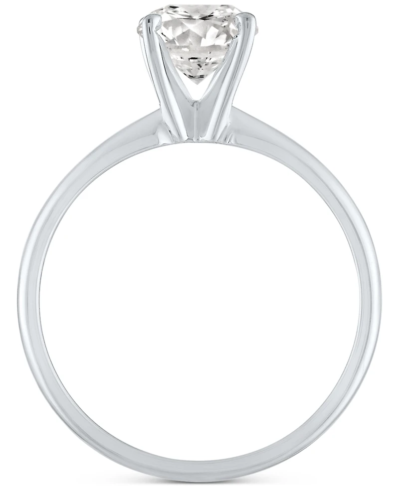 Gia Certified Diamond Solitaire Engagement Ring (2 ct. t.w.) in 14k White Gold
