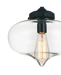 Cwi Lighting Glass 1 Light Down Mini Pendant