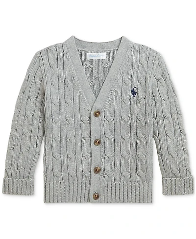 Polo Ralph Lauren Baby Boys Cotton Cable-Knit Cardigan