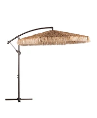 Aoodor Grand patio Ft Thatch Tiki Umbrella(No Base