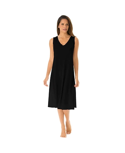 Comfort Choice Women's Lace-Trim Slip