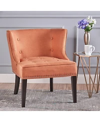 Streamdale Contemporary Tufted Accent Chair with Nailhead Accents