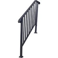 3-Step Handrail Durable Steel with Powder Coating and Easy Installation
