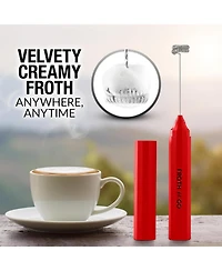 Zulay Kitchen Froth N Go Rechargeable Milk Frother with Case for Lattes