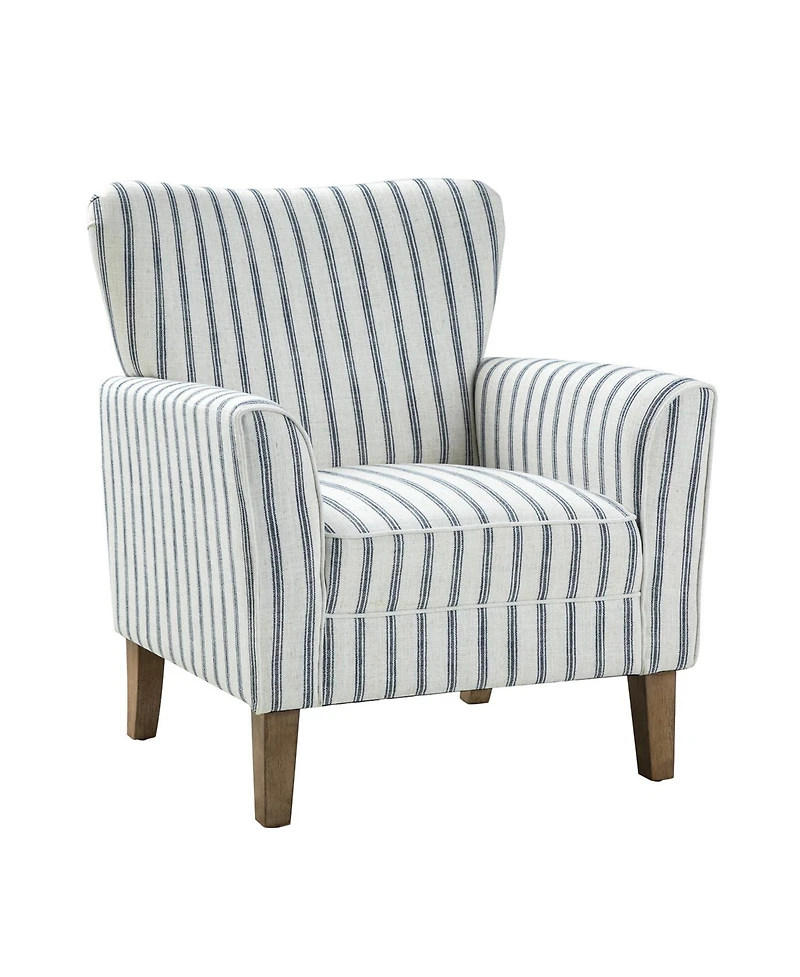 Upholstered Warren Armchair with Solid Wood Legs