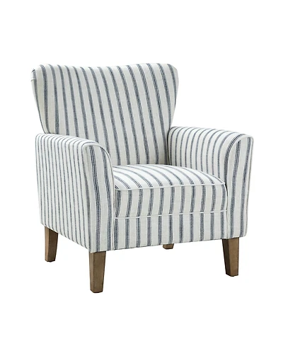 Upholstered Warren Armchair with Solid Wood Legs