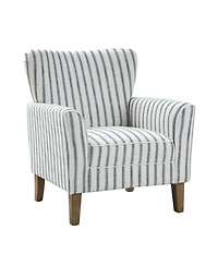 Upholstered Warren Armchair with Solid Wood Legs
