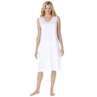Comfort Choice Women's Lace-Trim Slip