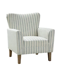 Upholstered Warren Armchair with Solid Wood Legs