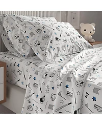 Kids 4 Piece Microfiber Sheet Set