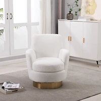 Cozy and Versatile Swivel Chair with Spacious Seating