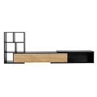 Streamdale Adjustable Tv Stand Extends to 126" with Expandable Tabletop