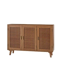 Hulala Home Gius Contemporary Accent Cabine with Beech Wood Doors