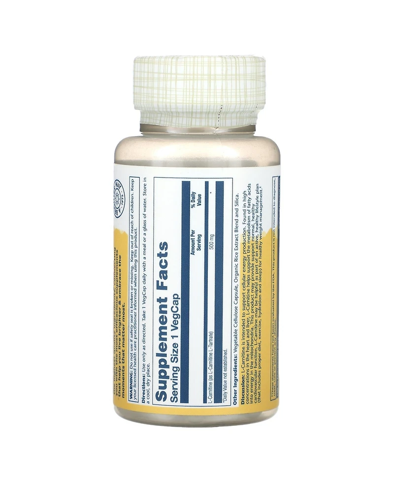 Solaray L-Carnitine 500 mg