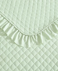 Closeout! Laura Ashley Claire 3 Piece Quilt Set, King