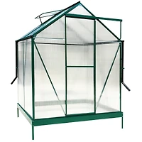 Premium Aluminum Greenhouse, Polycarbonate Panels, Sliding Door