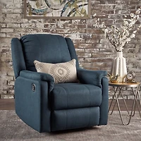 Streamdale Cozy Charcoal Swivel Glider Recliner