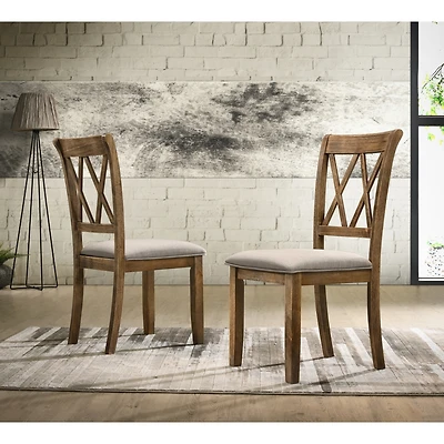 Streamdale Furniture Fabric Upholstered Dining Chair Set of 2