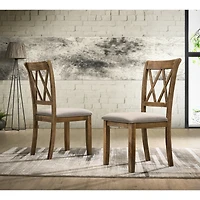Streamdale Furniture Fabric Upholstered Dining Chair Set of 2