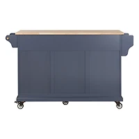 Streamdale Cambridge Natural Wood Top Kitchen Island with Storage