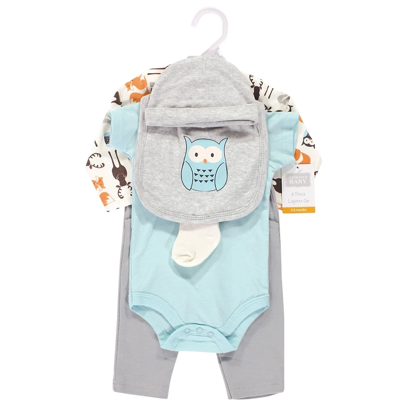 Hudson Baby Boys Unisex Apparel Set Soft Cotton