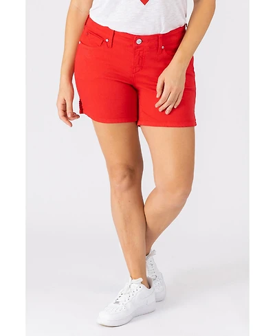 Slink Jeans Plus Color Shorts with Side Vents