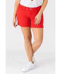 Slink Jeans Plus Color Shorts with Side Vents