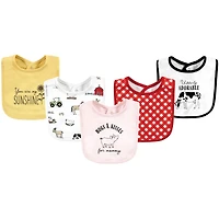 Hudson Baby Girls Absorbent Cotton Feeding Guards