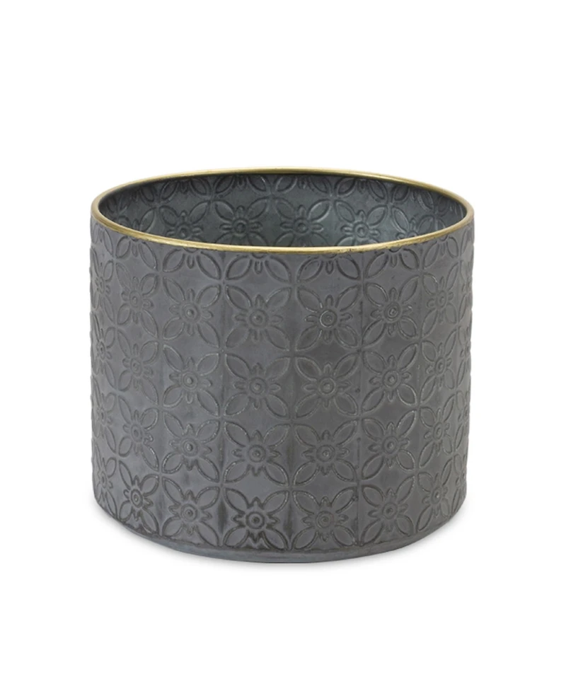 Slickblue Ornate Geometric Metal Planter (Set of 4)