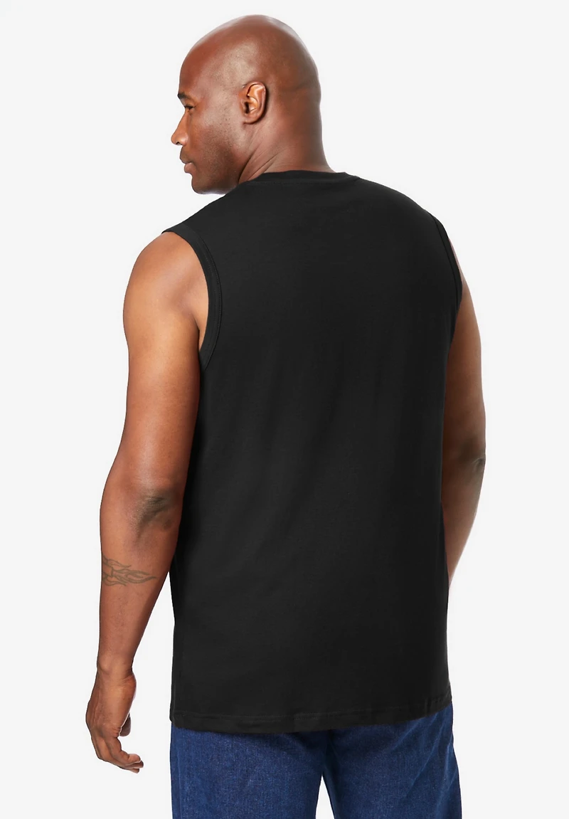KingSize Tall Shrink-Less Lightweight Muscle T-Shirt