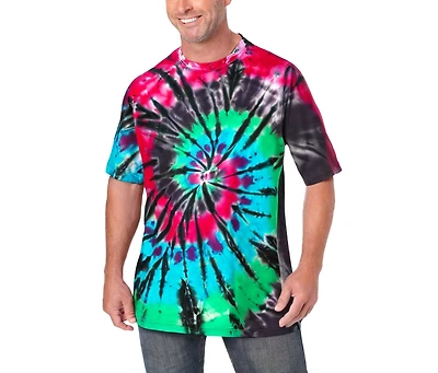 KingSize Big & Tall Lightweight Tie-Dye Crewneck Tee