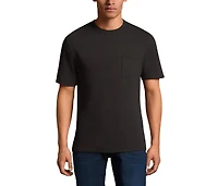 KingSize Big & Tall Shrink-Less Lightweight Longer-Length Crewneck Pocket T-Shirt