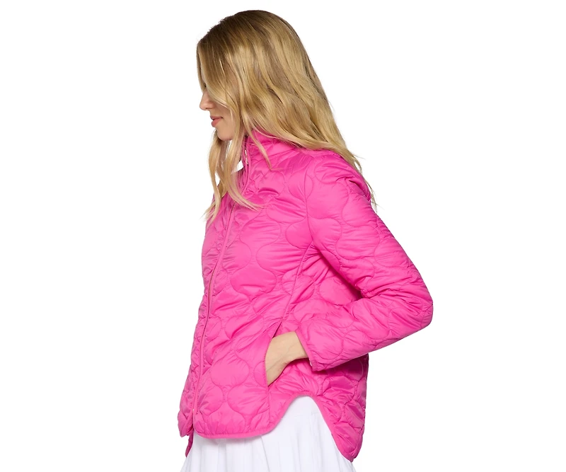 G Lifestyle Clothing Women's Double Zip Padded Jacket