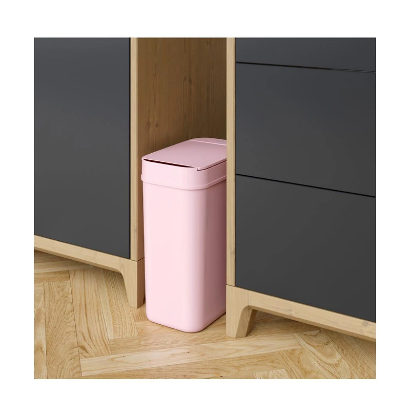 iTouchless 3 Gallon Sensor Bathroom Trash Can, 10 Liter Slim Touchless Small Smart Bedroom Garbage Waste Basket Bin with Motion Lid