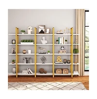 Tribesigns 5-Tier Large Open Bookshelf, Industrial Etagere Bookcase Storage Display Shelves for Home and Office, Vintage Organizer Shelving Unit with