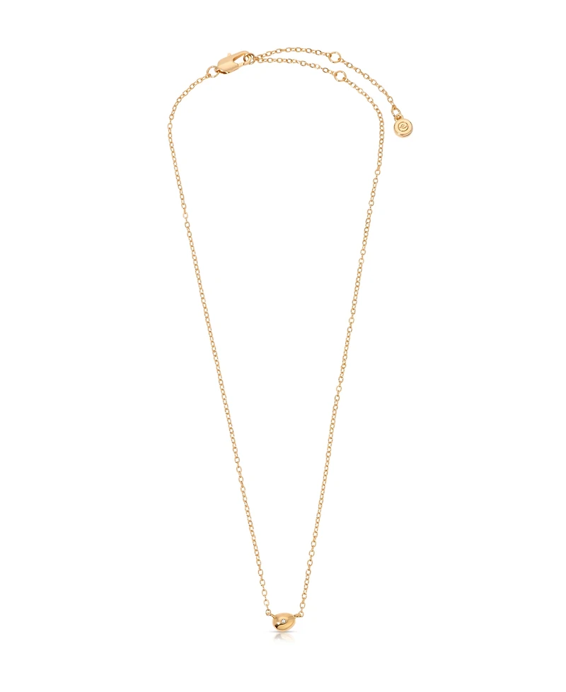 Ettika Polished Dainty Pebble Pendant Necklace