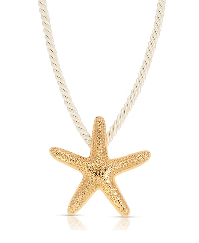 Ettika Silk Cord Starfish Pendant Necklace