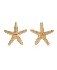 Ettika 18k Gold Plated Zinc Starfish Large Statement Stud Earrings