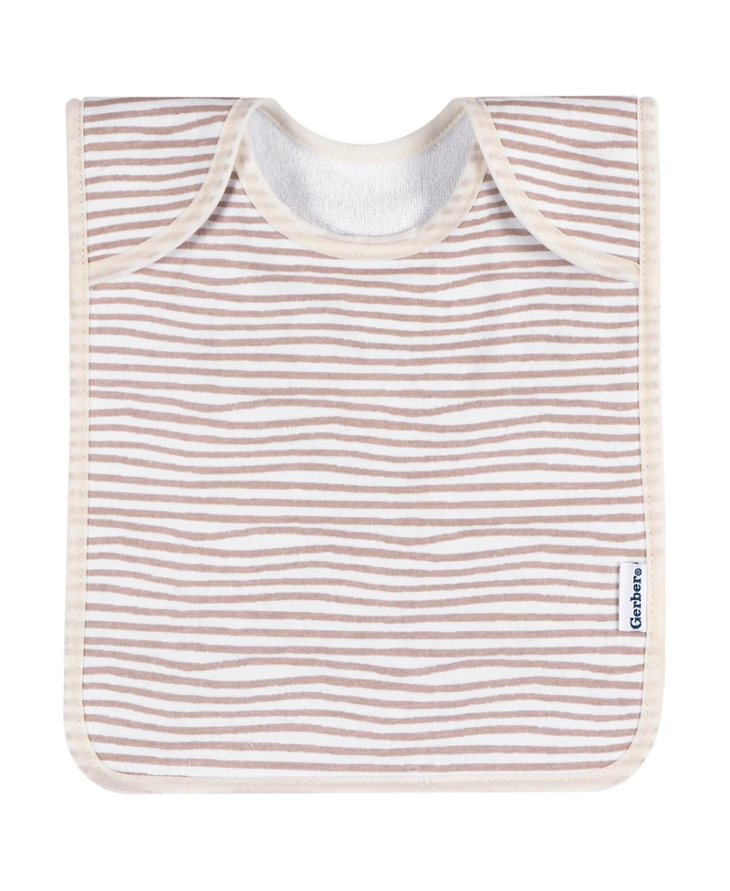Baby Girls Multi Pink Lap Shoulder Bibs, 8 Pack