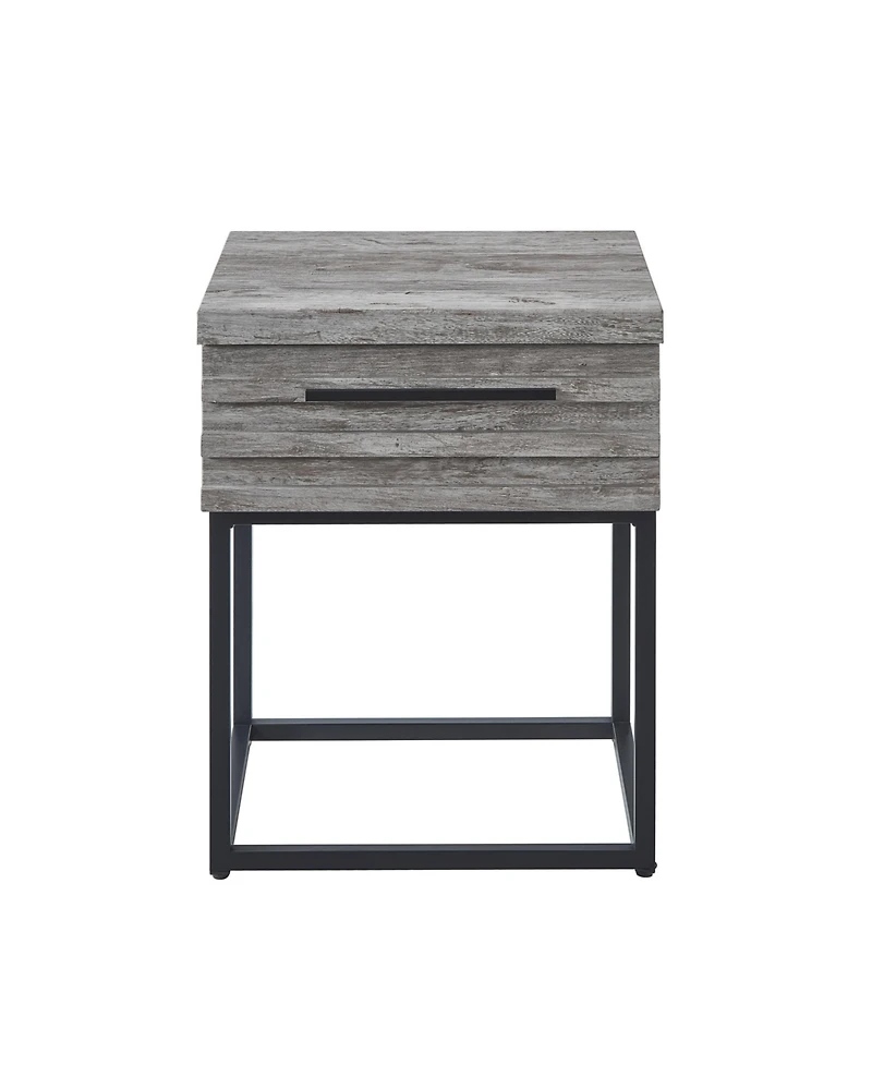 Streamdale Furniture Celestial Contemporary Storage End table, Gray