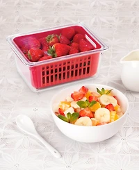 Oggi 8.75" x 6.75" x 3.75" Berry Container for Fridge