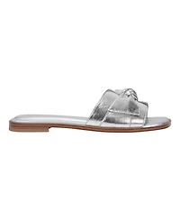 Marc Fisher Women's Finey Square Toe Slip-On Flat Sandals
