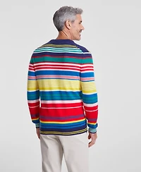 Club Room Men's 100% Cashmere Stripe Crewneck Sweater