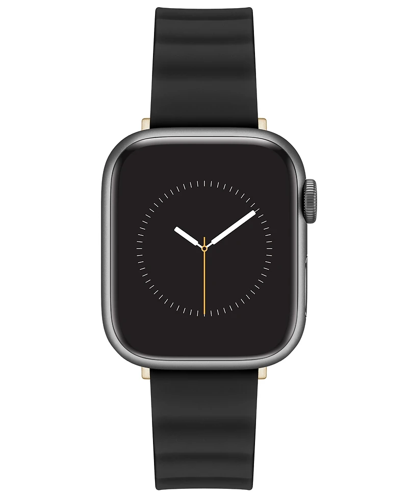 Nine West Women's Black Snakeskin Pattern Leather Band Designed for 38/40/41mm Apple Watch