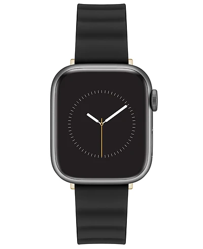 Nine West Women's Black Snakeskin Pattern Leather Band Designed for 38/40/41mm Apple Watch