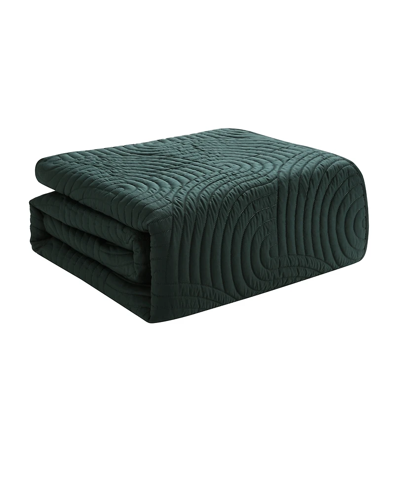 Vcny Home Sands 3-Piece Curved Quilt Set, King