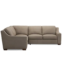 Closeout! Kovner 3-Pc. Leather Sectional Dual Sofa & Corner L-Shaped Set, Created for Macy's