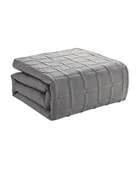 Vcny Home Solid Square 3-Piece Quilt Set