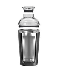 Oggi Groove 17oz. Double Wall Vacuum Insulated Stainless Steel Cocktail Shaker