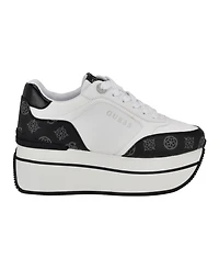 Guess Women's Camrio Casual Double Platform Lace Up Sneakers